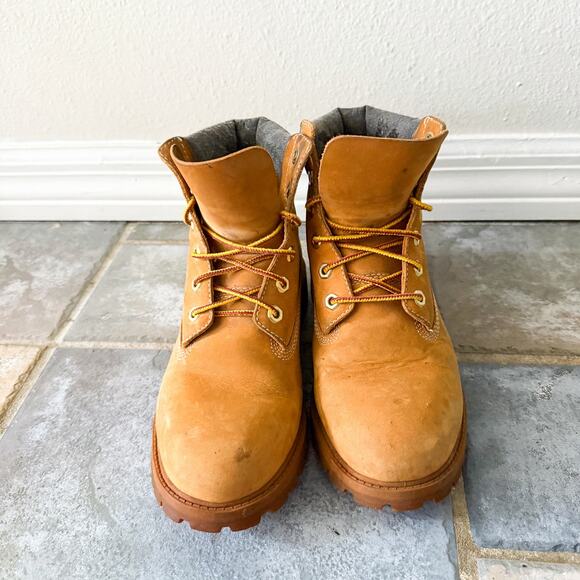 Timberland 6 Inch Premium Boots Mens 5 Leather Wheat Nubuck Waterproof main image 3